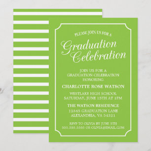 ELEGANTE CLÁSICO INVITACIÓN DE GRADUACIÓN FIESTA