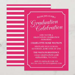 ELEGANTE CLÁSICO INVITACIÓN DE GRADUACIÓN FIESTA