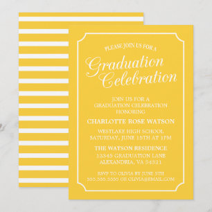 ELEGANTE CLÁSICO INVITACIÓN DE GRADUACIÓN FIESTAS