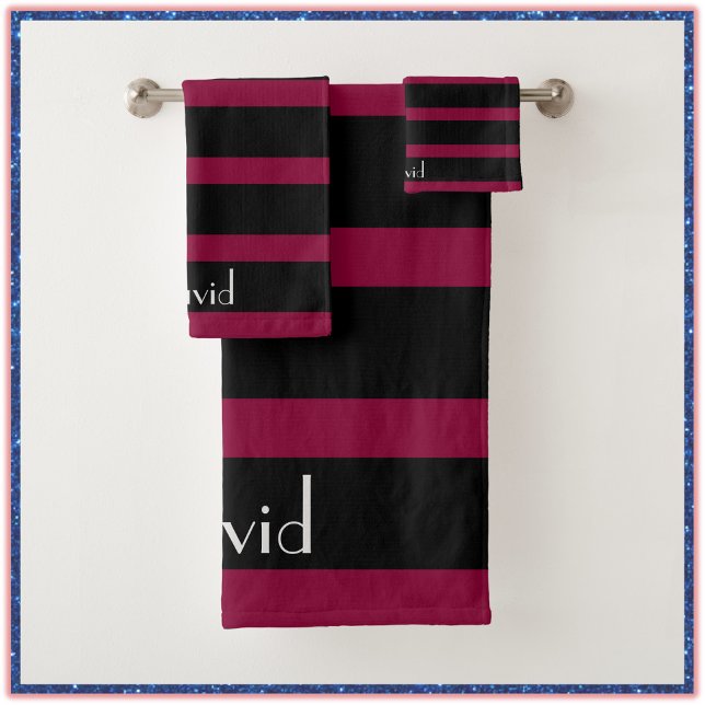 Elegante clásico Masculino rayado rojo y negro (Subido por el creador)