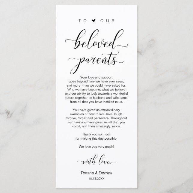 Elegante Clásico Negro, Lugar Ajuste Tarjeta De Gr (Anverso)