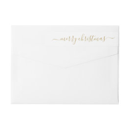 Elegante Classic Modern Gold Merry Christmas Scrip