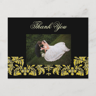 Elegante + Classy Gracias Postales de fotos,