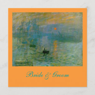 Elegante Claude Monet Bodas Invitaciones