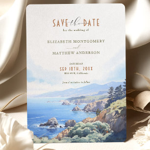 Elegante Cliffside Guardar tarjeta de fecha - Big