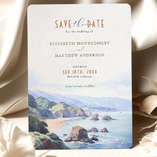 Elegante Cliffside Guardar tarjeta de fecha - Big 
