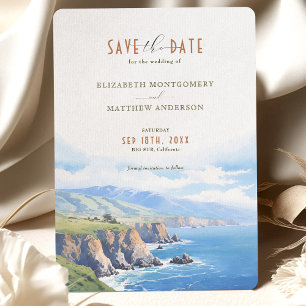 Elegante Cliffside Guardar tarjeta de fecha - Big 