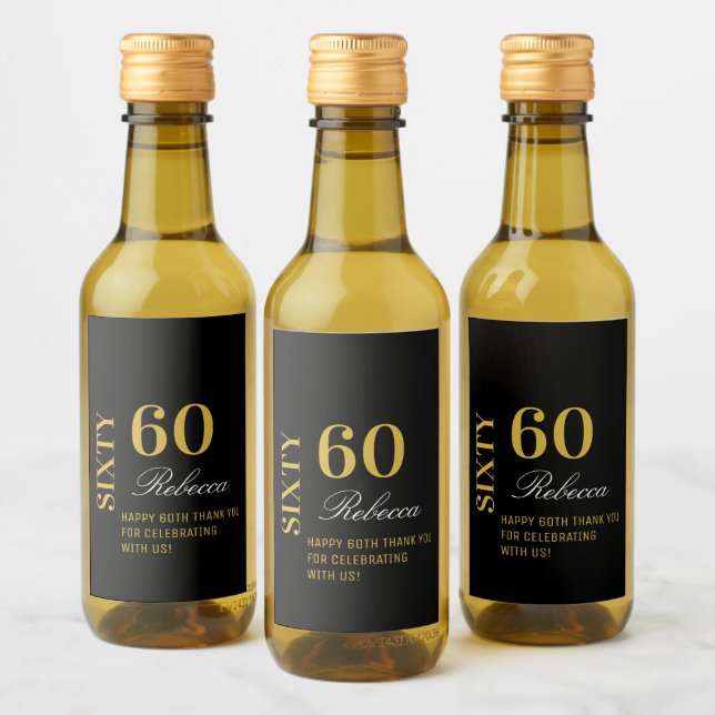 Elegante cóctel de la fiesta de los 60 años de oro (Botellas)