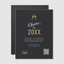 Elegante código QR con logotipo de negocios modern