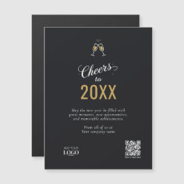 Elegante código QR con logotipo de negocios modern