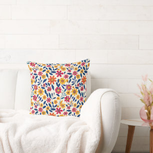 Elegante Cojín decorativo con encanto floral 20x20