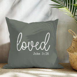 Elegante Cojín decorativo de citas amorosas de Sag