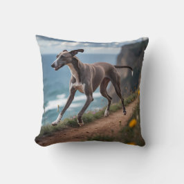 Elegante Cojín decorativo de Greyhound italiano
