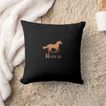 Elegante Cojín decorativo de lujo negro y Personal