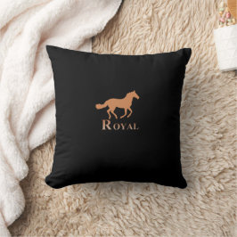 Elegante Cojín decorativo de lujo negro y Personal