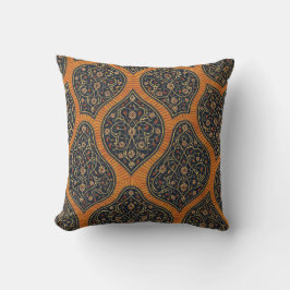 Elegante cojín decorativo dorado y negro – Tradici