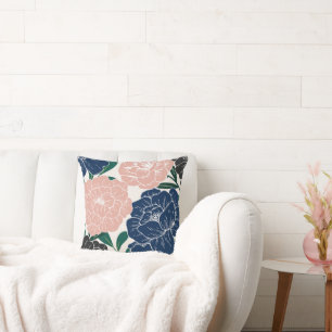 Elegante Cojín decorativo floral de moda