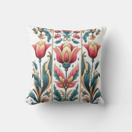 Elegante Cojín decorativo floral otomano