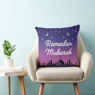 Elegante cojín decorativo Ramadan Mubarak