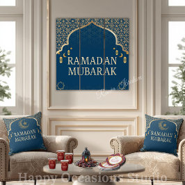 Elegante cojín decorativo Ramadan Mubarak