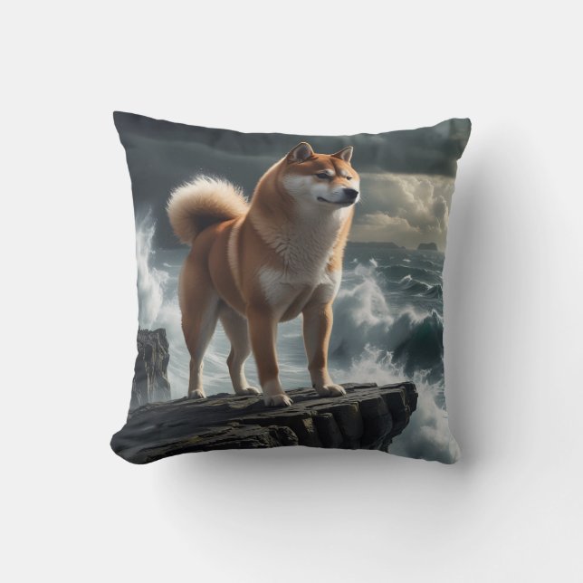 Elegante Cojín decorativo Shiba Inu (Anverso)