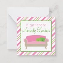 Elegante Colchón de tarjetas de envoltorio de rega