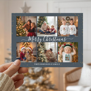 Elegante collage de fotos de Navidad