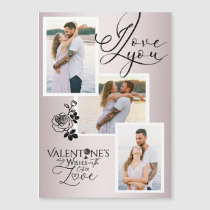 Elegante Collage de Fotos del Día de San Valentín