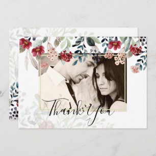 Elegante Collage de fotos floral de Borgoña Gracia