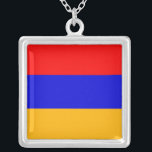 Elegante collar con bandera de Armenia<br><div class="desc">¡Añada un toque de orgullo armenio a su colección de joyas con nuestro collar exclusivo con la bandera de Armenia! Diseñado con meticulosa atención a los detalles, este collar es más que solamente un accesorio; es una celebración de la rica herencia y orgullo cultural de Armenia. El elegante pendiente muestra...</div>