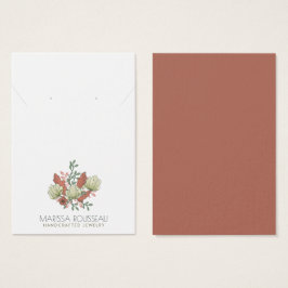 Elegante Collar De Terracota Floral