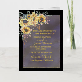 Elegante color de agua amarillo Sunflower Sunny