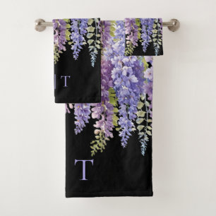 Elegante color morado glicinia floral
