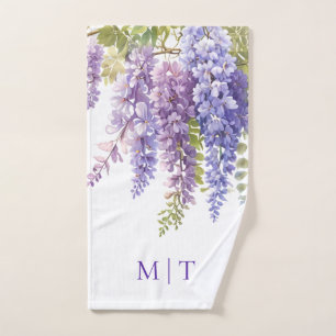 Elegante color morado glicinia floral