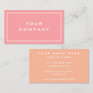 Elegante Colores Tu Propia Tarjeta De Negocios De 