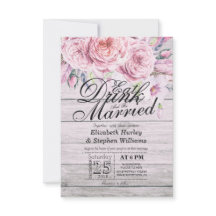 Elegante Comer Bebida y Casarse Invitaciones a la 