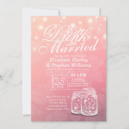 Elegante Comer Bebida y Casarse Invitaciones a la 