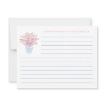 Elegante Consejo Azul Rosa Para La Tarjeta Baby Sh