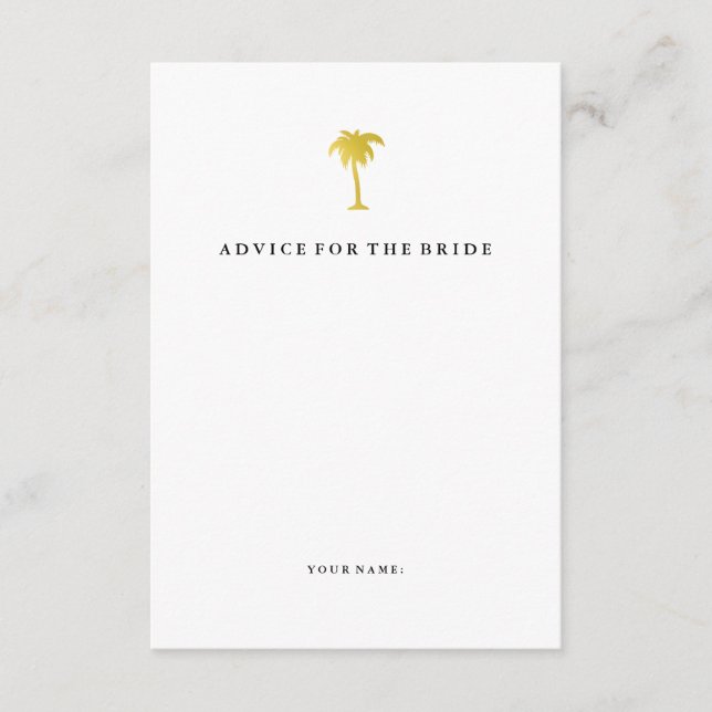 Elegante consejo de imitación de palmeras de oro p (Anverso)