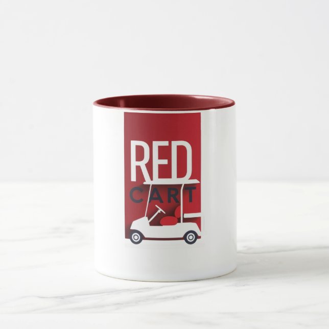 Elegante Copa de Café para los amantes del golf (Centro)