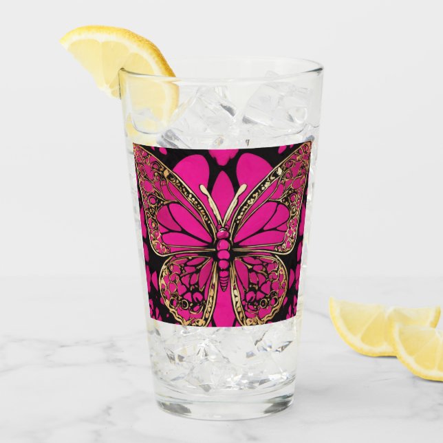 Elegante Copa de Vidrio - Ideal para café, té y ca (Anverso (hielo))