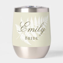 Elegante Copas Nupciales Verde Claro Blanco Helech