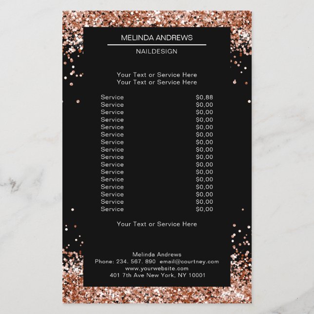 Elegante Copo de Oro a ambos lados Volante (Atrás)