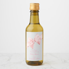 Elegante Coquette Rosa Bow Chica Baby Shower Mini