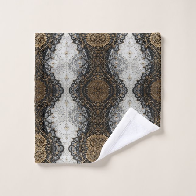 Elegante Corazón de Lacework (Toallita)