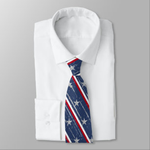 Elegante Corbata Azul Marino Estrellada del 4 de J