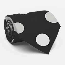 Elegante corbata de cuello de punto negro