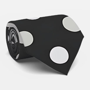 Elegante corbata de cuello de punto negro