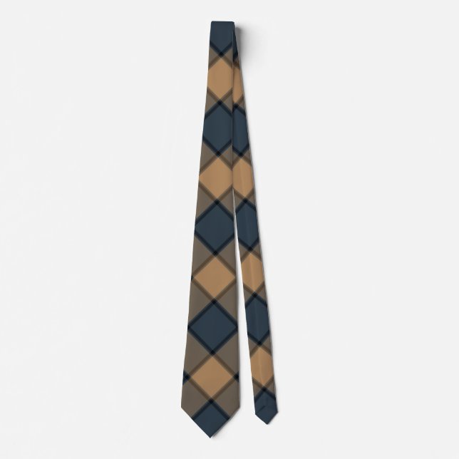 Elegante Corbata De Cuello Marrón Para Corbata De  (Anverso)
