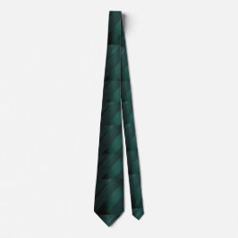 Elegante corbata verde oscuro a rayas